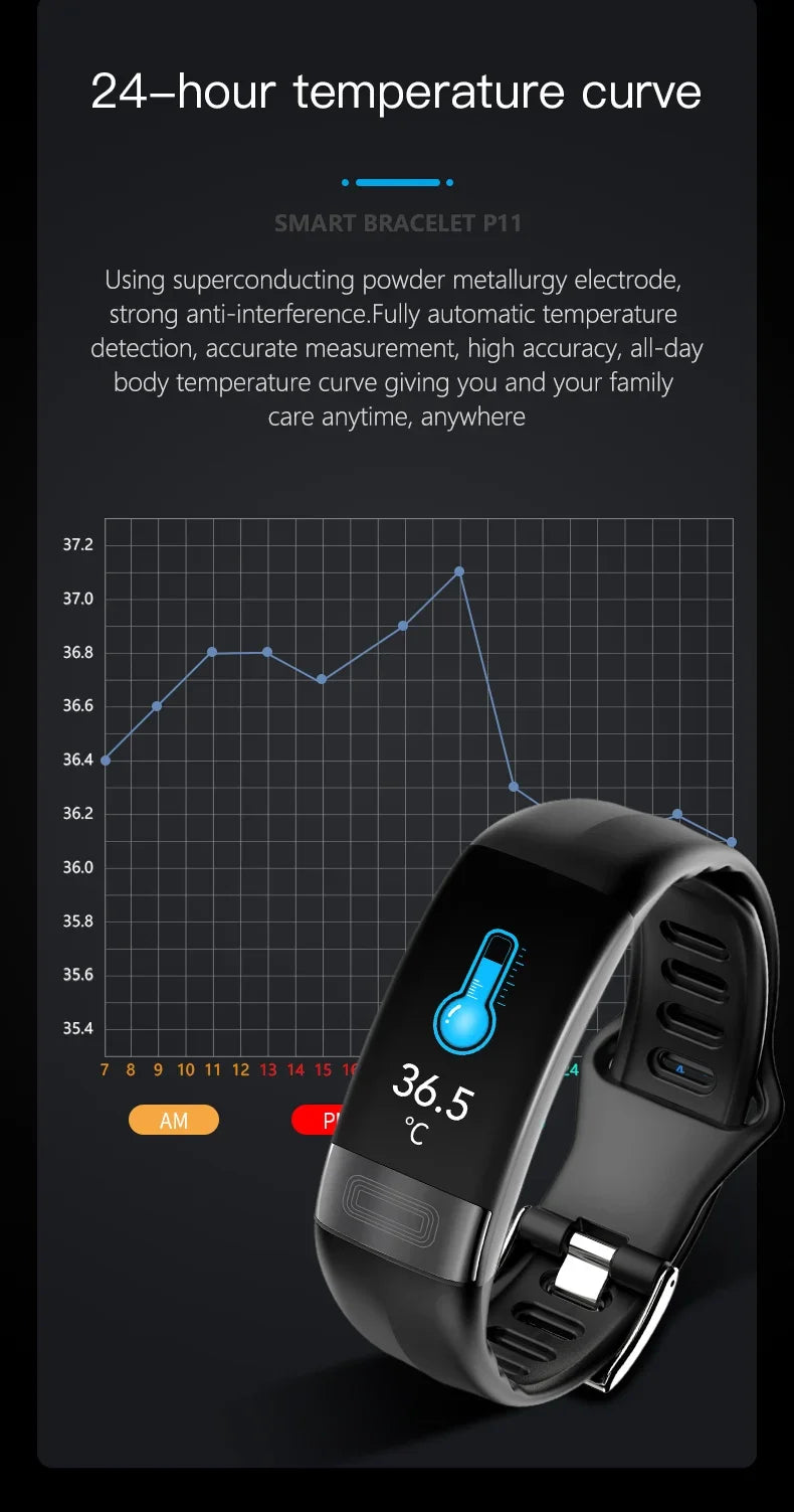 EFFEOKKI P11 Plus Smart Fitness Tracker