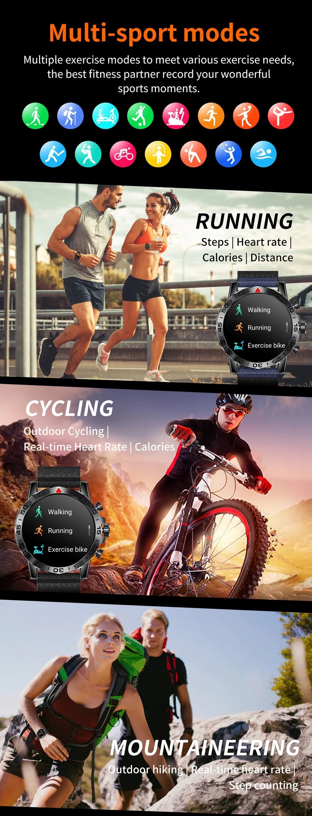 smart sport fitness watch