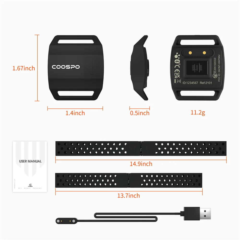 COOSPO HW706 Heart Rate Monitor Armband