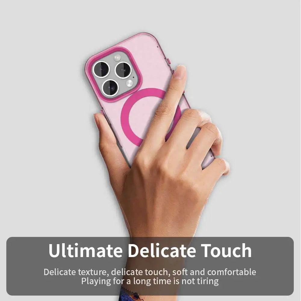 Transparent MagSafe Matte Case for Apple iPhone