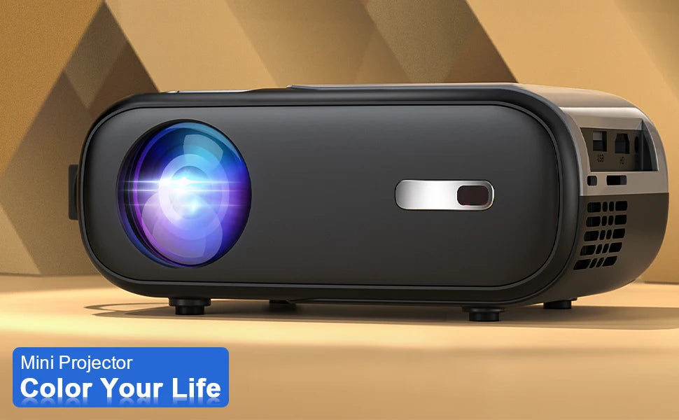 HORLAT 9800 Lumens Smart Home Cinema Mini Projector