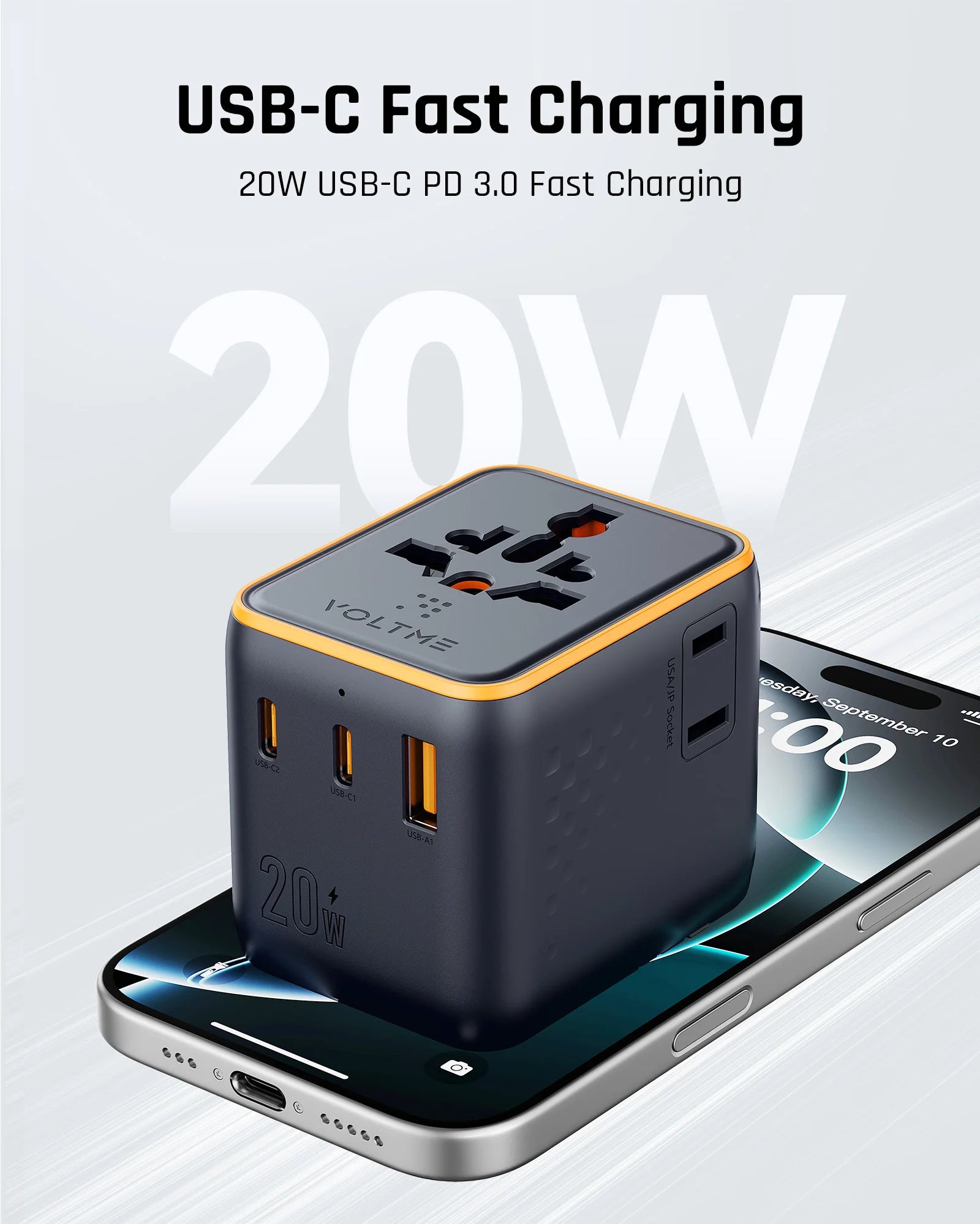 VOLTME Vito Go EzTravel 5in1 Universal Travel Adapter