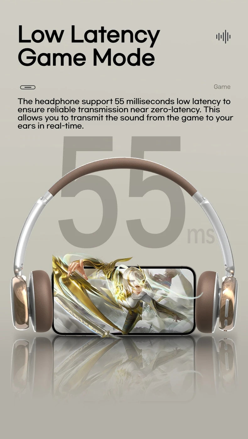 SANSUI DT11 ANC Retro Bluetooth Wireless Headphones