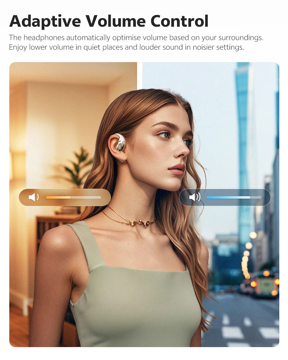 QCY Crossky R70 Open Ear Wireless Bluetooth Earbuds