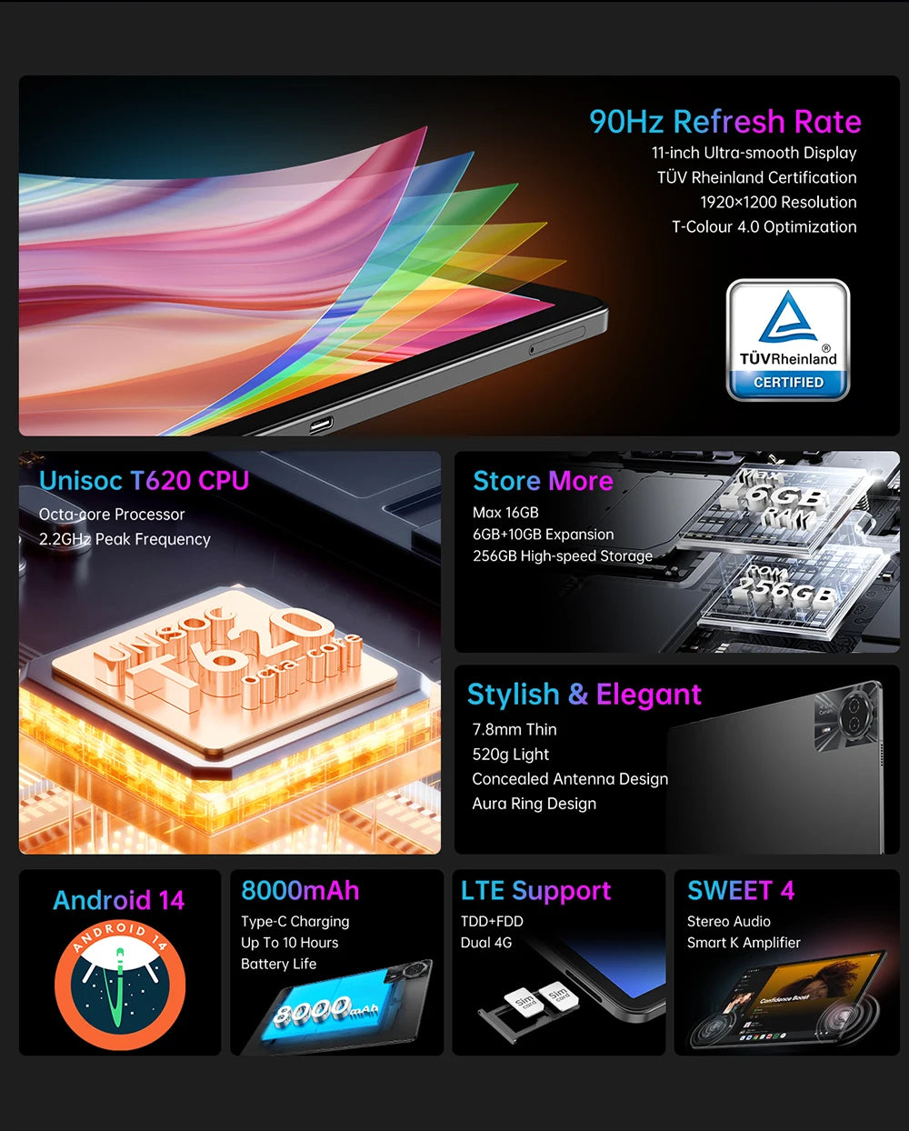 Hundle Tablet Android TECLAST T50 Plus 11