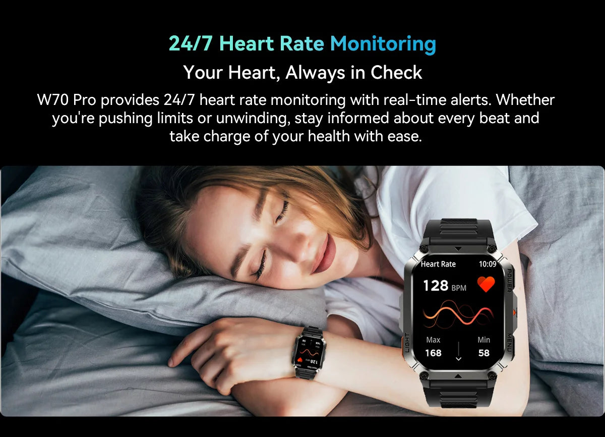 BLACKVIEW W70 2.01" Tactical Smart Watch