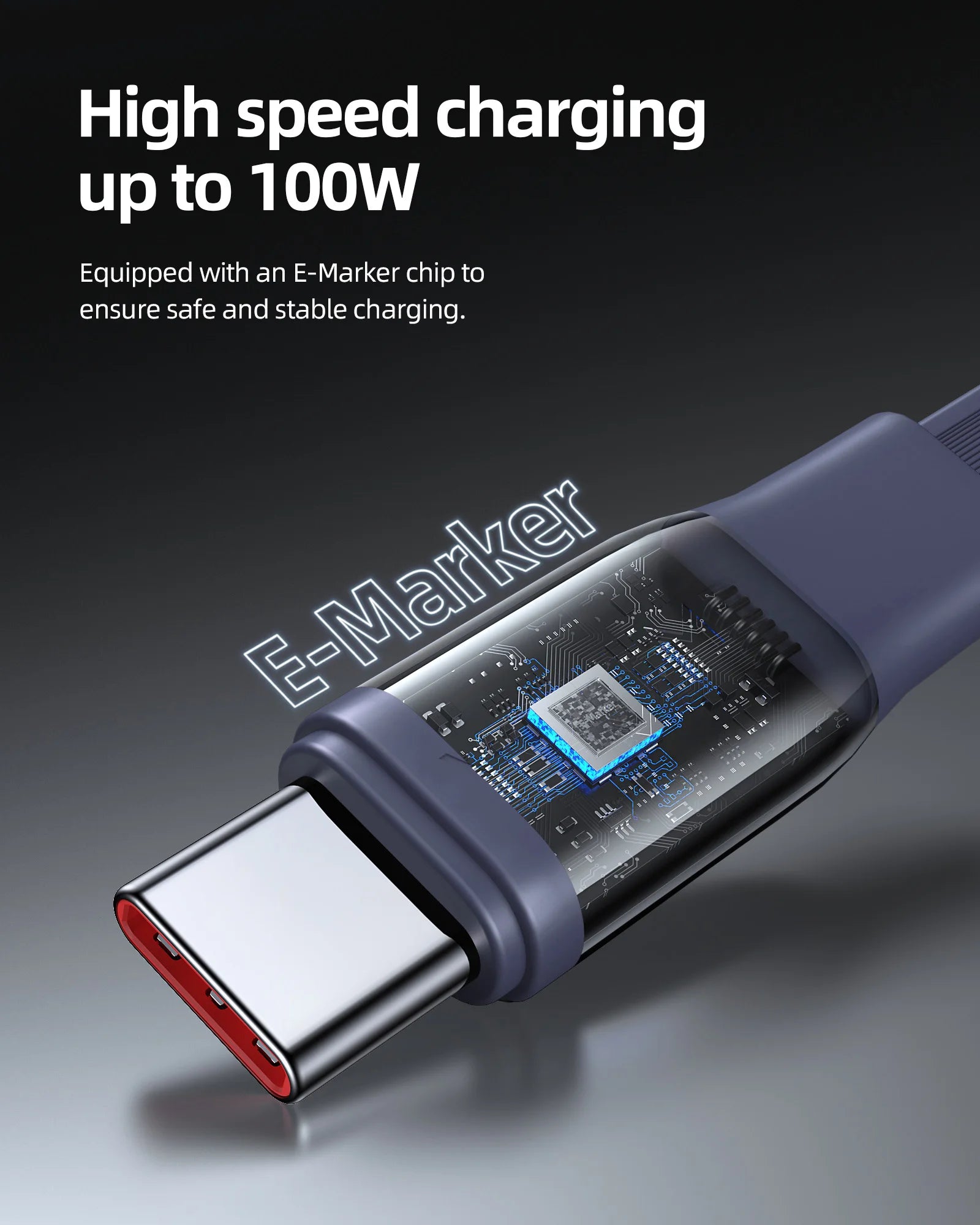 VOLTME 100W Retractable Type-C to Type-C Charging and Data Cable