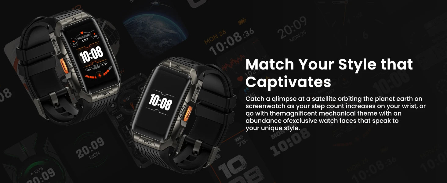 KOSPET Tank X2 1.64" AMOLED GPS Smart Watch
