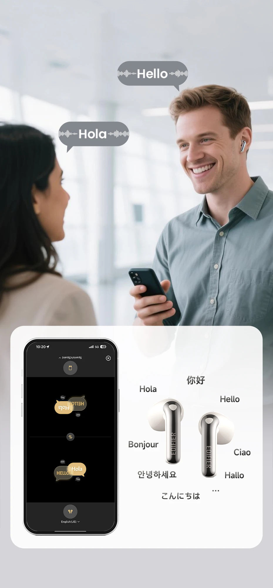 EDIFIER Evobuds Noise Cancelling Bluetooth Wireless Earphones