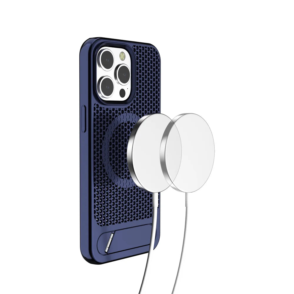 Magnetic Shockproof Cooling Case for iPhone with Stand