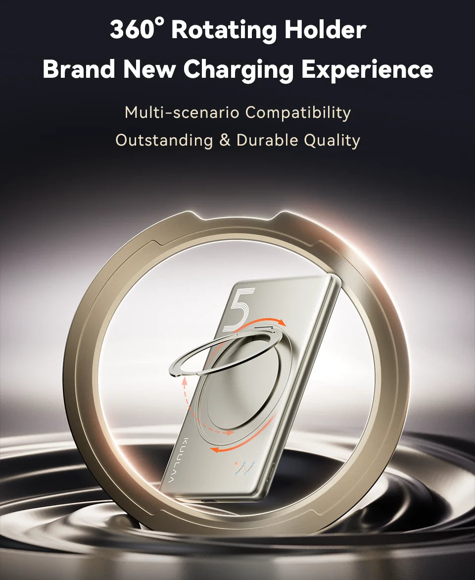 KUULAA 20W 5000mAh Magnetic Portable Charger and Power Bank