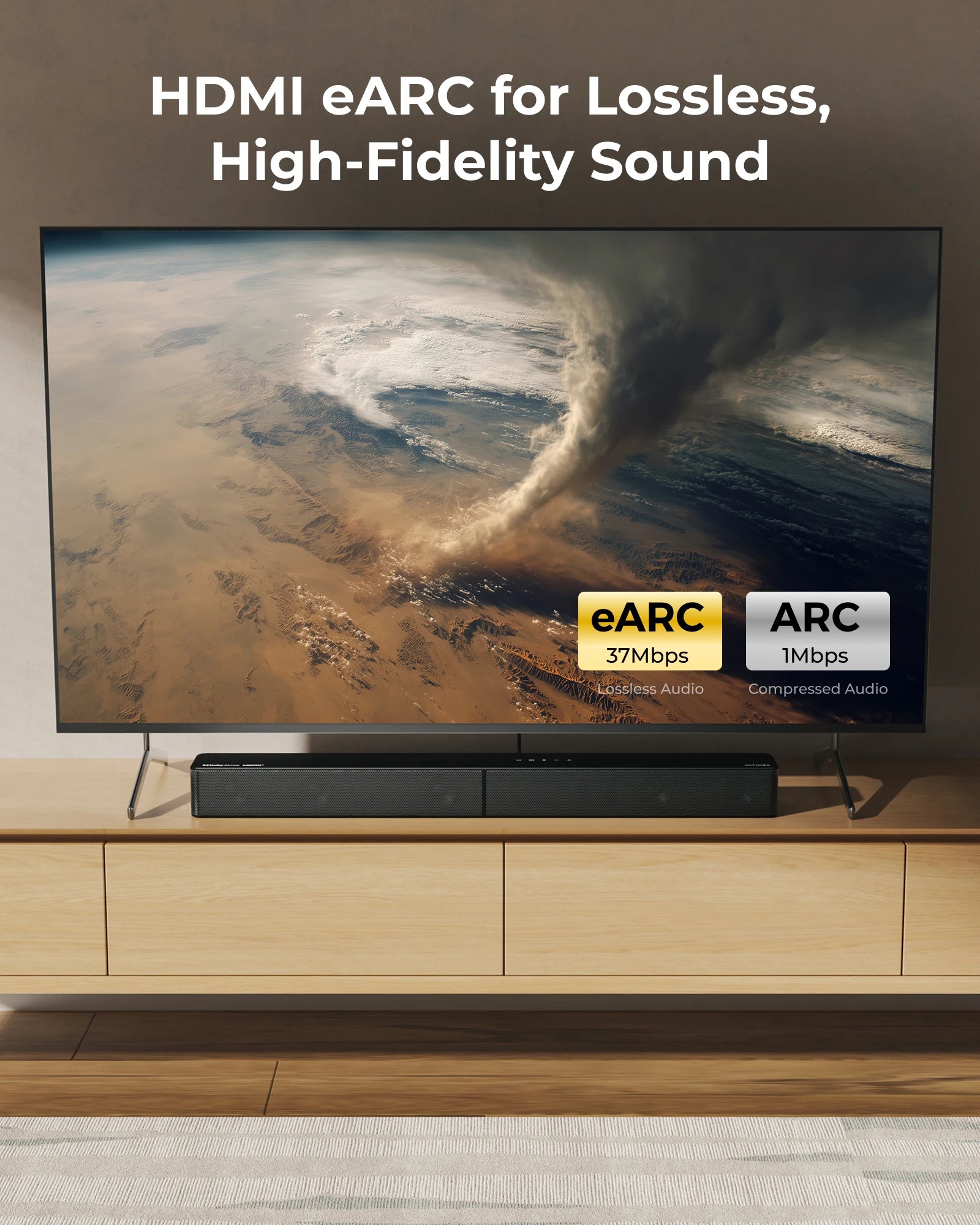 ULTIMEA Poseidon M60 Boom 5.1 340W Wireless Sound Bar with Dolby Atmos