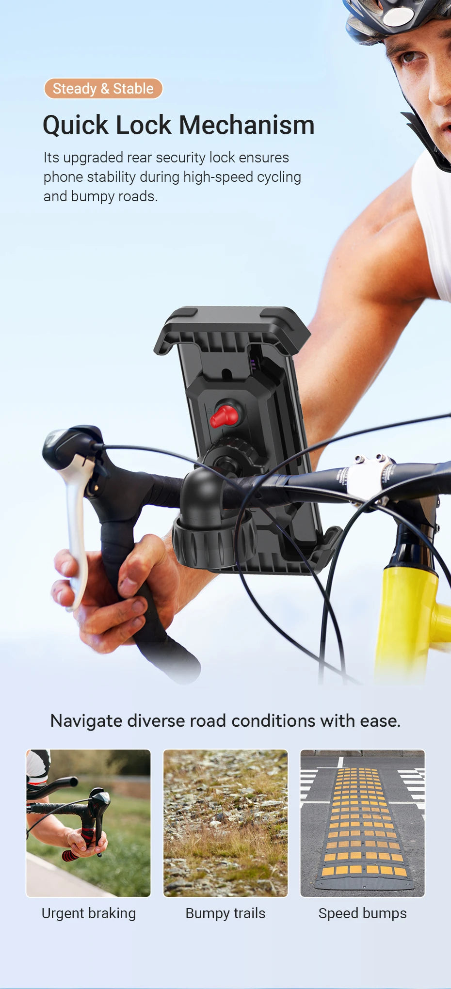 VENTION Universal Adjustable Bike Phone Mount