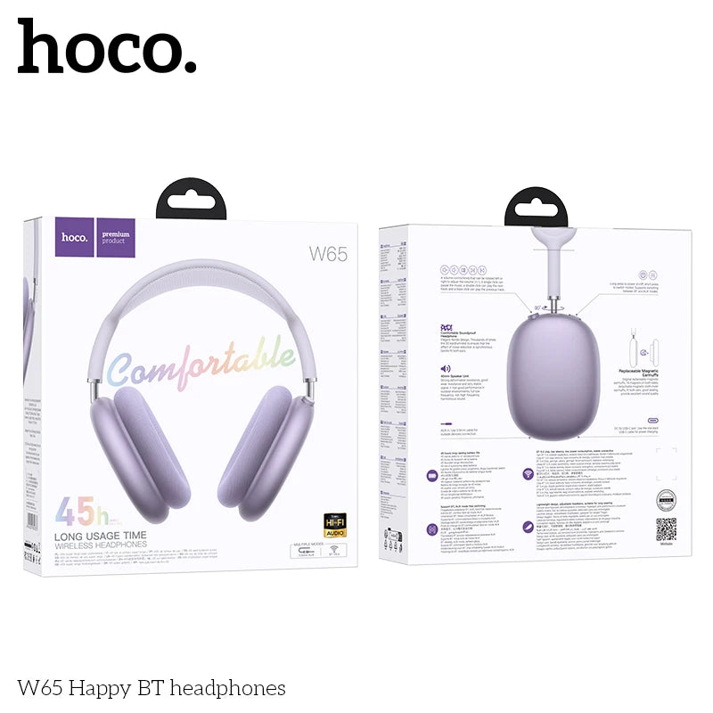 HOCO W65 Noise Cancelling Bluetooth Wireless Headphones