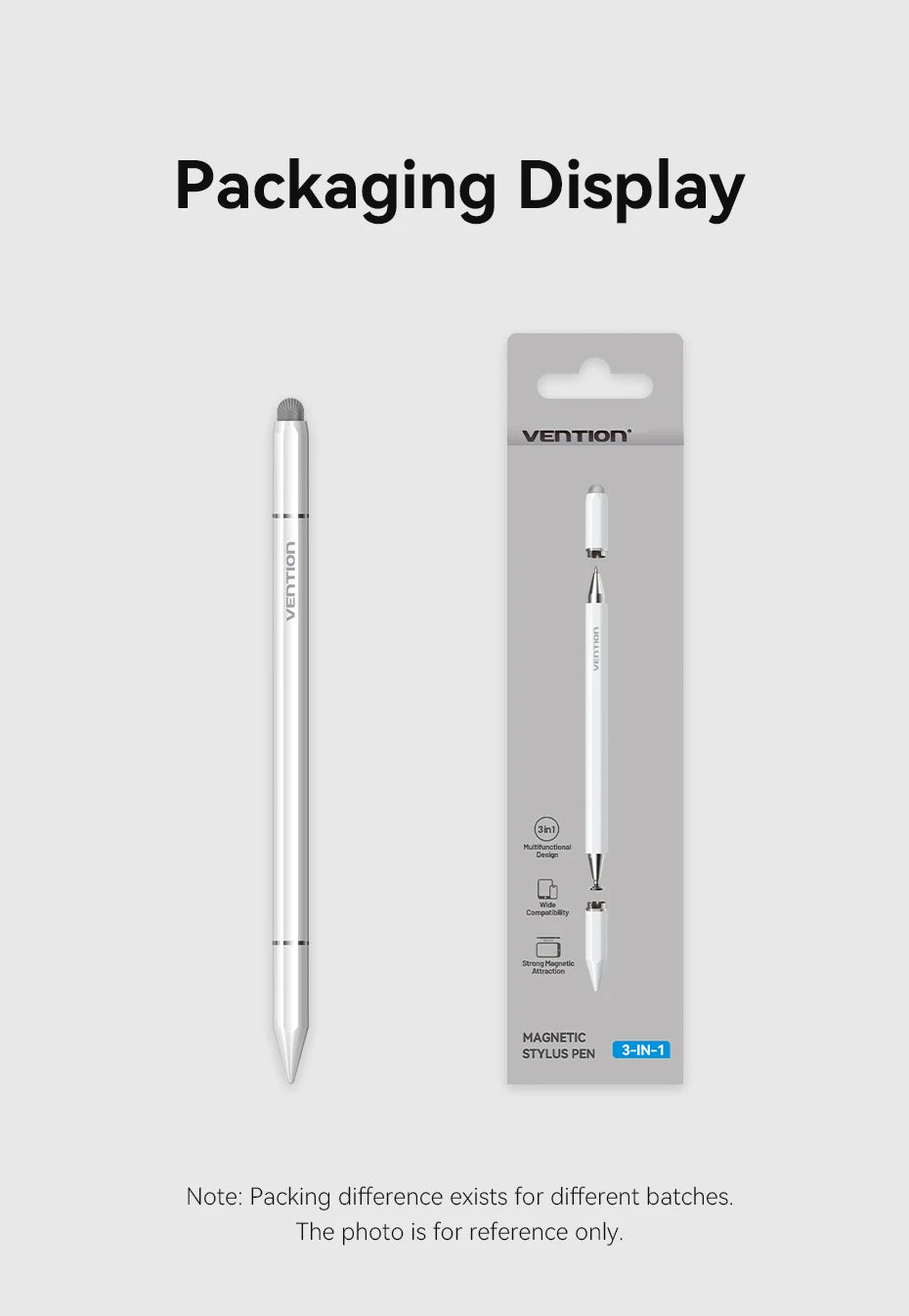 VENTION 3in1 Magnetic Stylus Pen for Apple iPad