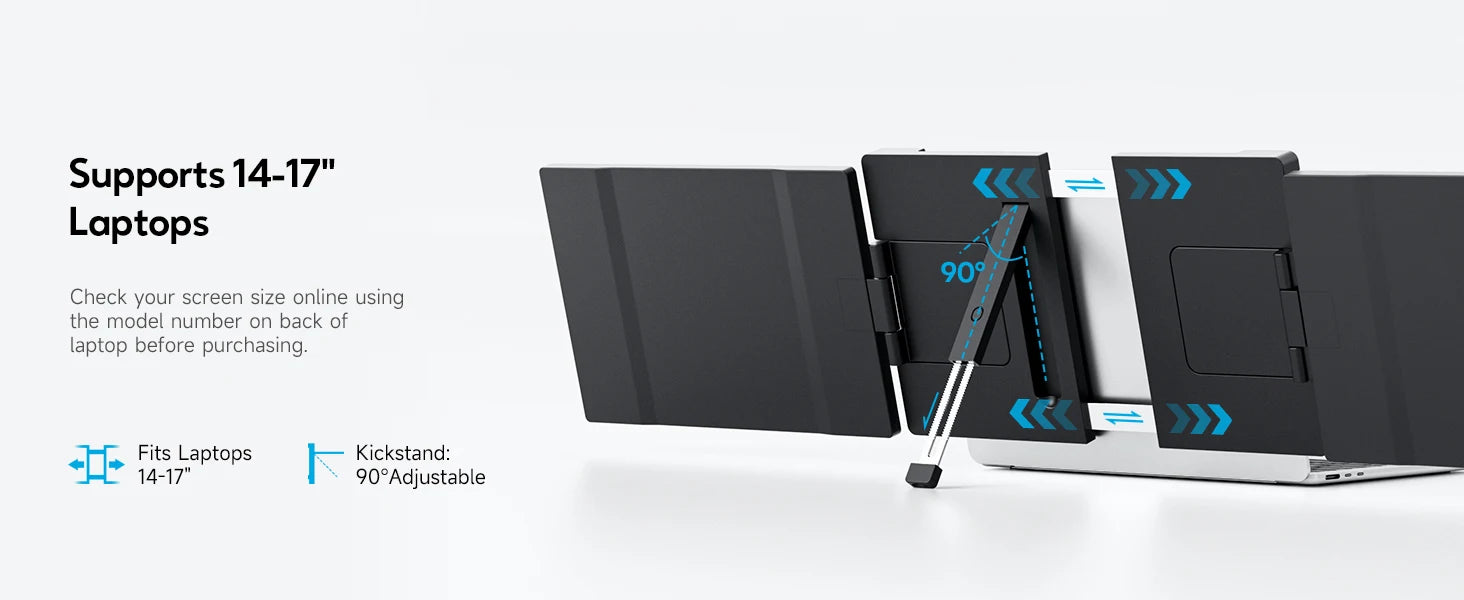 DOPESPLAY Full HD 14.1" Portable Monitor and Laptop Screen Extender