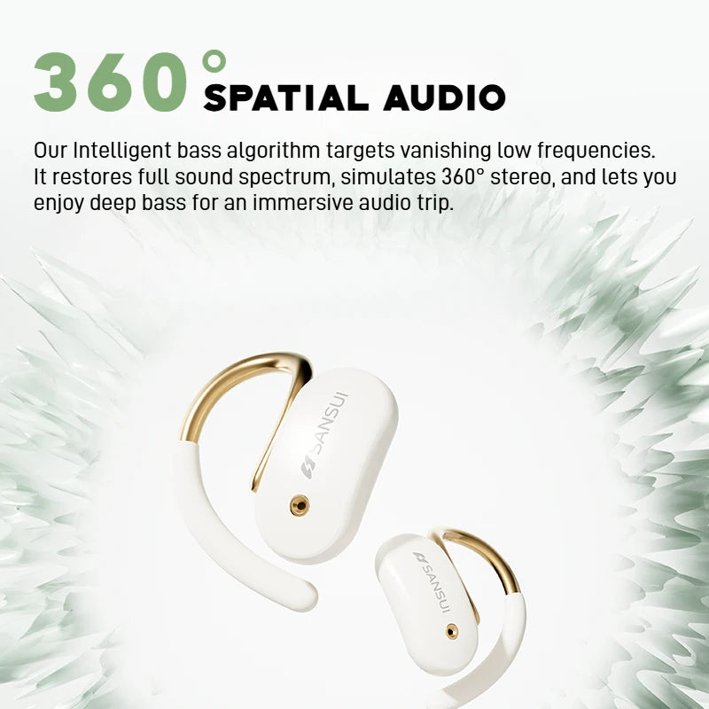 SANSUI W15 Bluetooth Wireless Open Ear Headphones