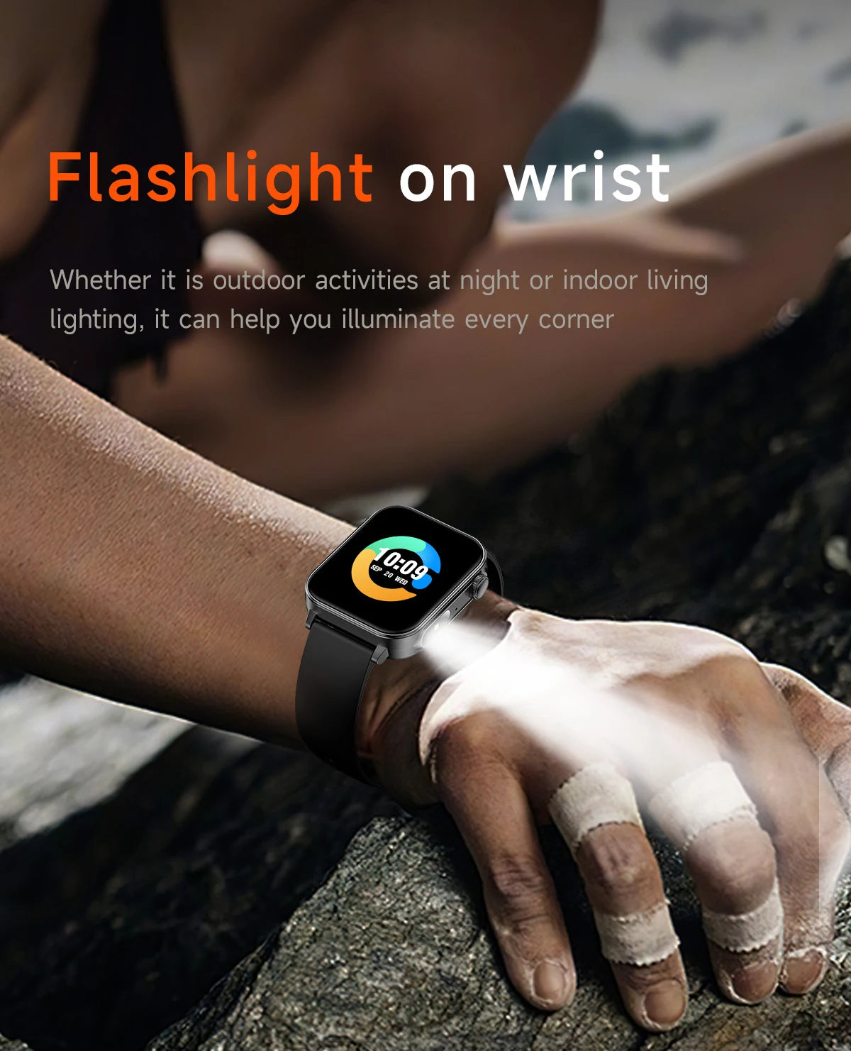 COLMI P80 1.83" HD Smart Watch with Flashlight