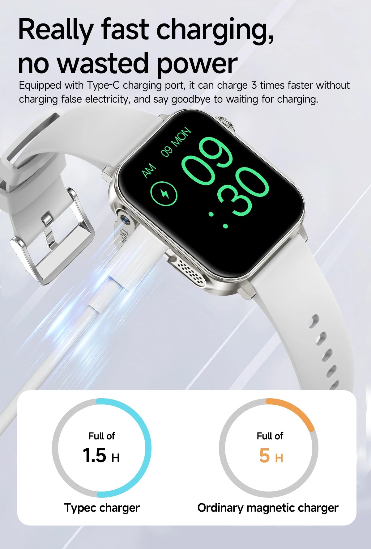 COLMI P80 1.83" HD Smart Watch with Flashlight