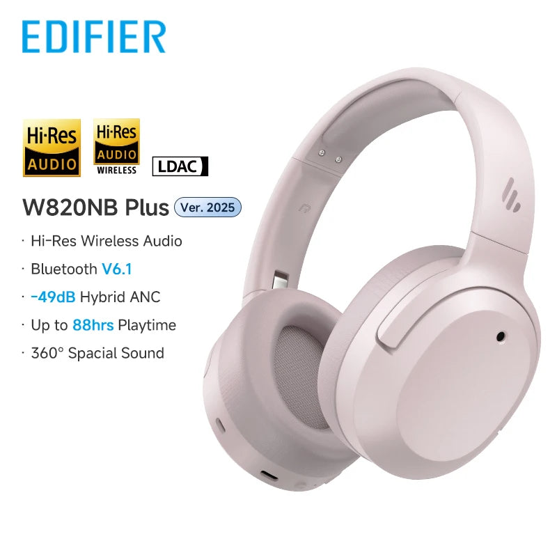 EDIFIER W820NB Plus Noise Cancelling Bluetooth Wireless Headphones
