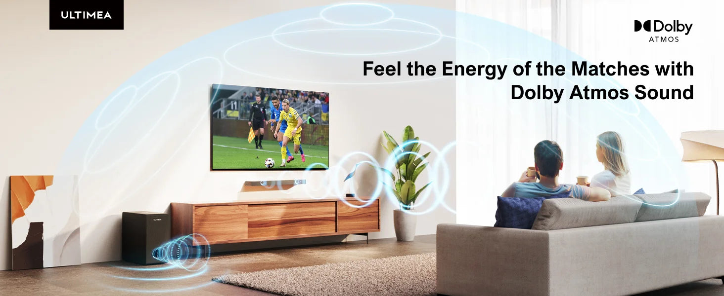 ULTIMEA Nova S50 Pro 2.1 Wireless Sound Bar with Dolby Atmos