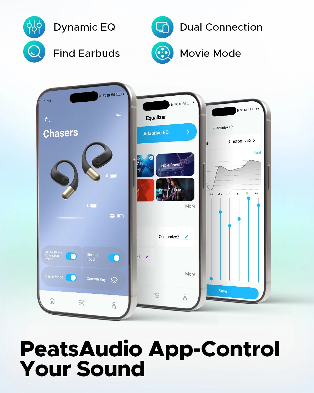 SOUNDPEATS Chasers Bluetooth Wireless Open-Ear Earphones