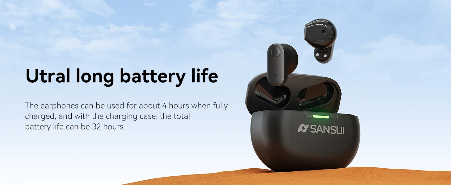SANSUI W97 TWS Bluetooth Wireless Earphones