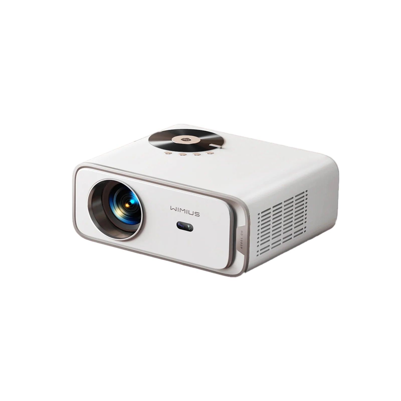 WIMIUS projector with specifications on a white background