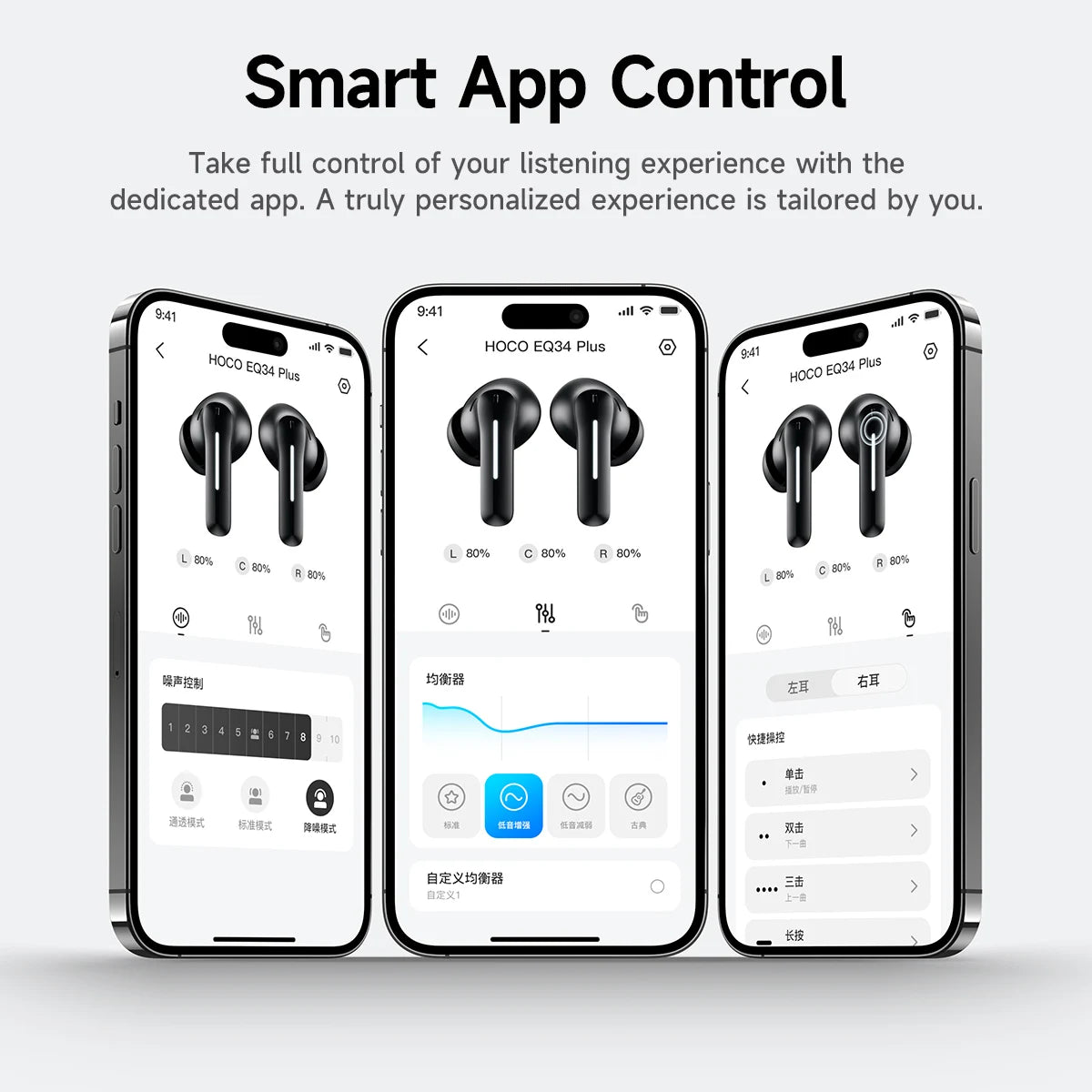 HOCO EQ34 Plus Noise Cancelling Bluetooth Wireless Earbuds