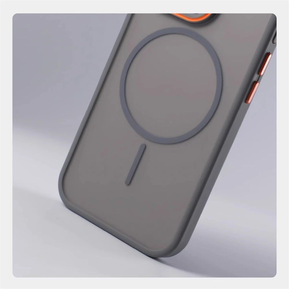 Frosted Translucent Magnetic Case for Apple iPhone