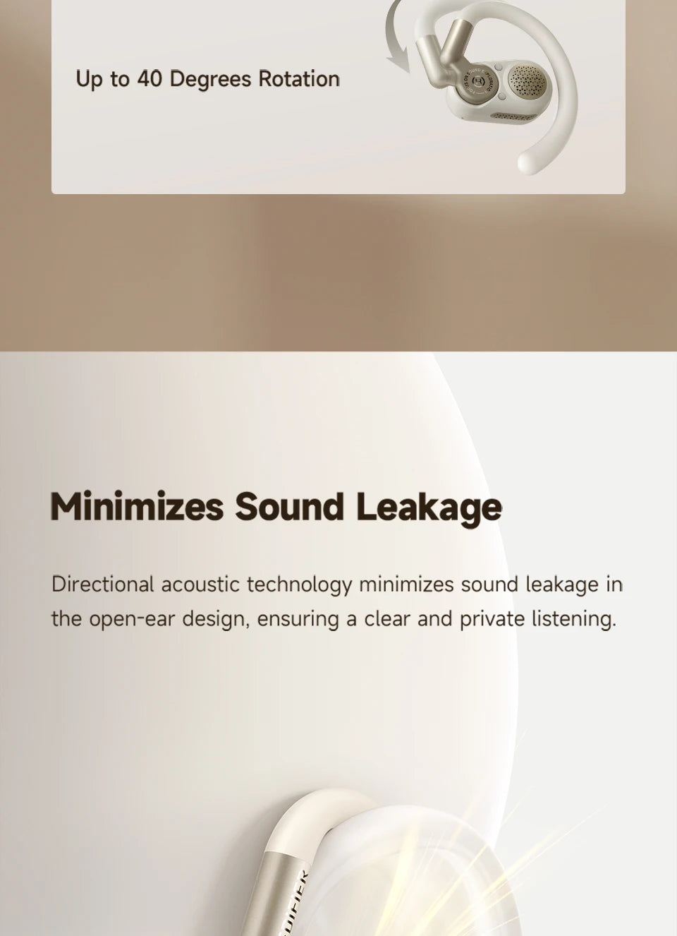 EDIFIER A6 TWS Bluetooth Wireless Open-Ear Earphones