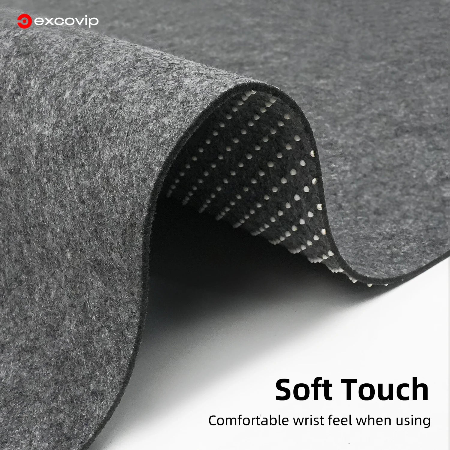 EXCO Large Non-Slip Felt Desk Mat & Gaming Pad