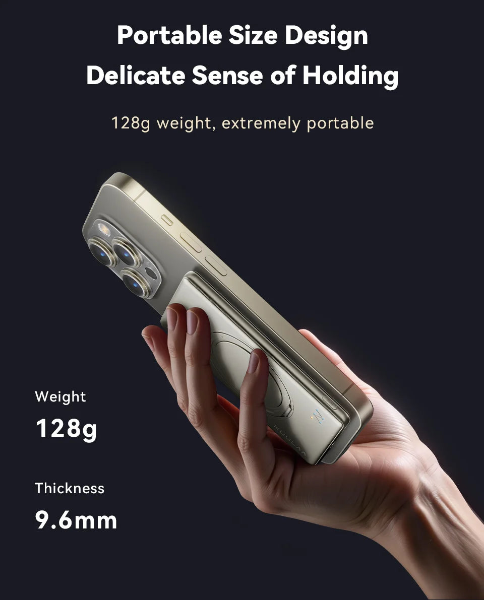 KUULAA 20W 5000mAh Magnetic Portable Charger and Power Bank