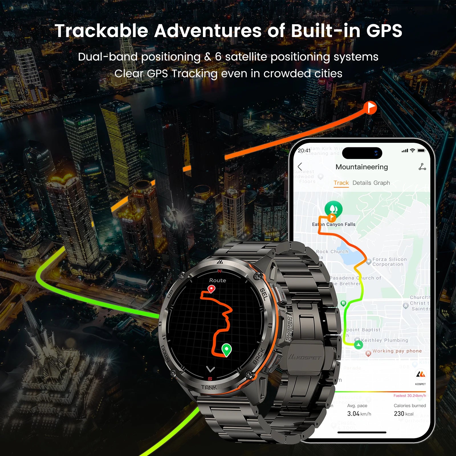 KOSPET Tank T3 Ultra 1.43" GPS Smart Watch