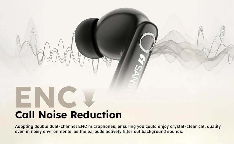 SANSUI W66 TWS Bluetooth Wireless Earphones