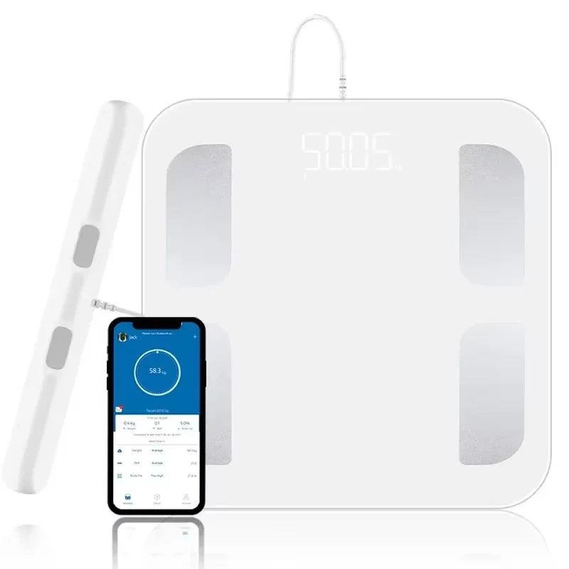 FITDAYS FG2001WB Bluetooth Smart Body Scales - White