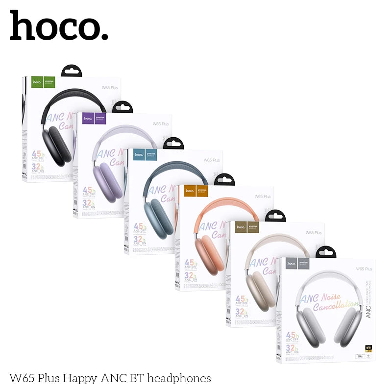 HOCO W65 Plus Noise Cancelling Bluetooth Wireless Headphones