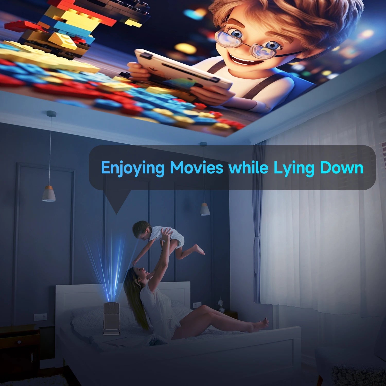MAGCUBIC HY320 Mini Portable Home Cinema Projector