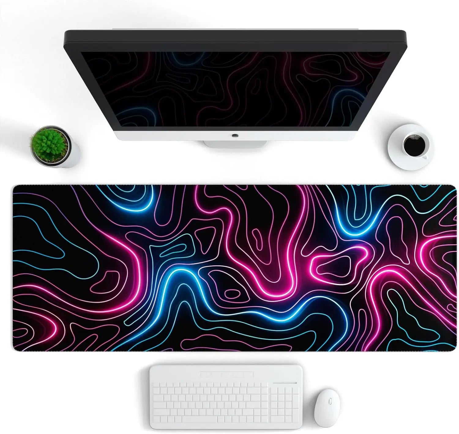 YSAGi Non-Slip Retro Desk Mat & Mouse Pad