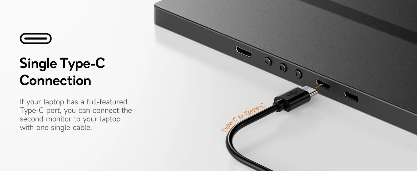 DOPESPLAY Full HD 14.1" IPS Portable Monitor and Laptop Screen Extender