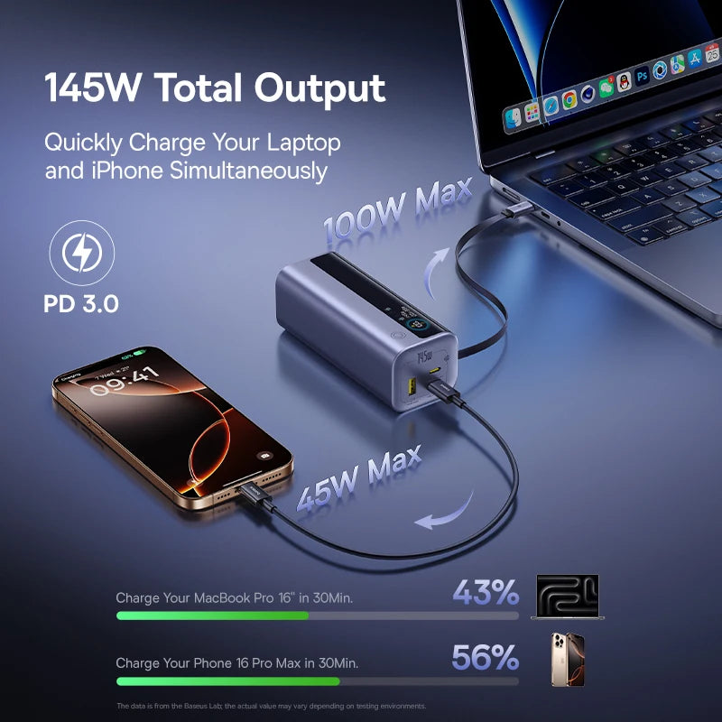 BASEUS EnerGeek GR11 20000mAh Fast Charging Portable Charger and Power Bank