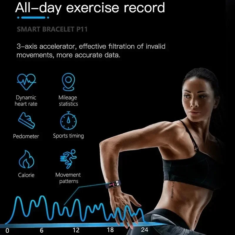 EFFEOKKI P11 Plus Smart Fitness Tracker