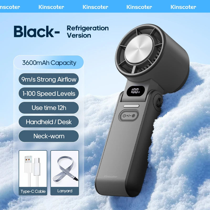 KINSCOTER F53K Rechargeable Portable Handheld Fan