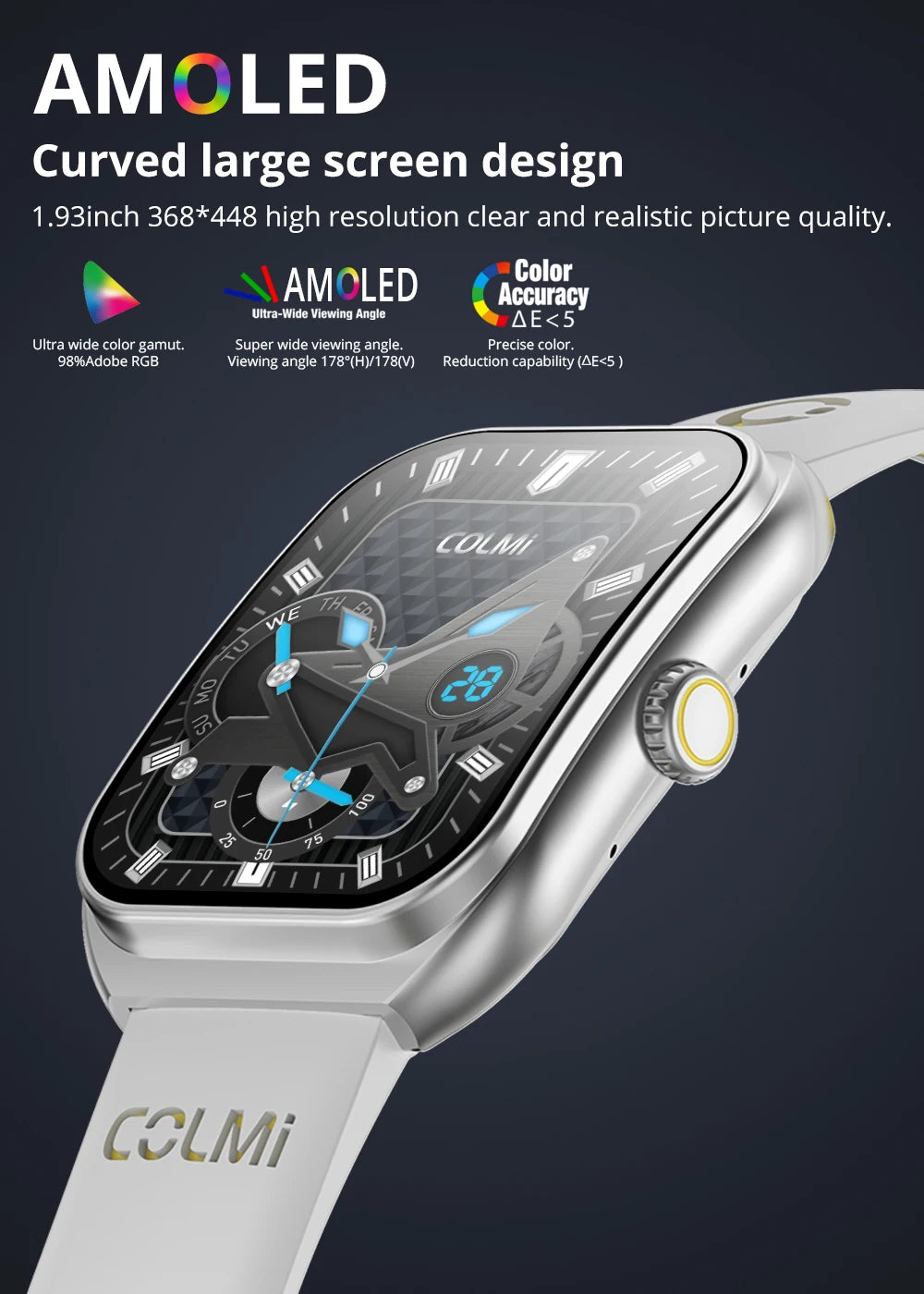 COLMI P86 1.93" AMOLED Smart Watch