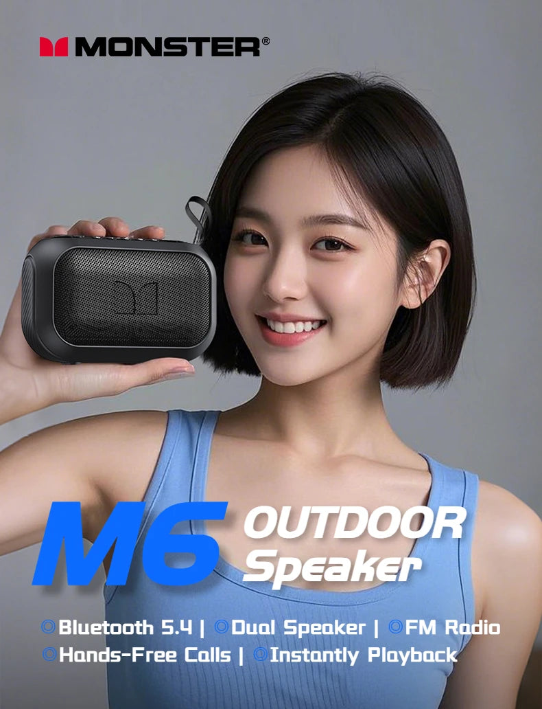 MONSTER M6 Portable Bluetooth Wireless Speaker