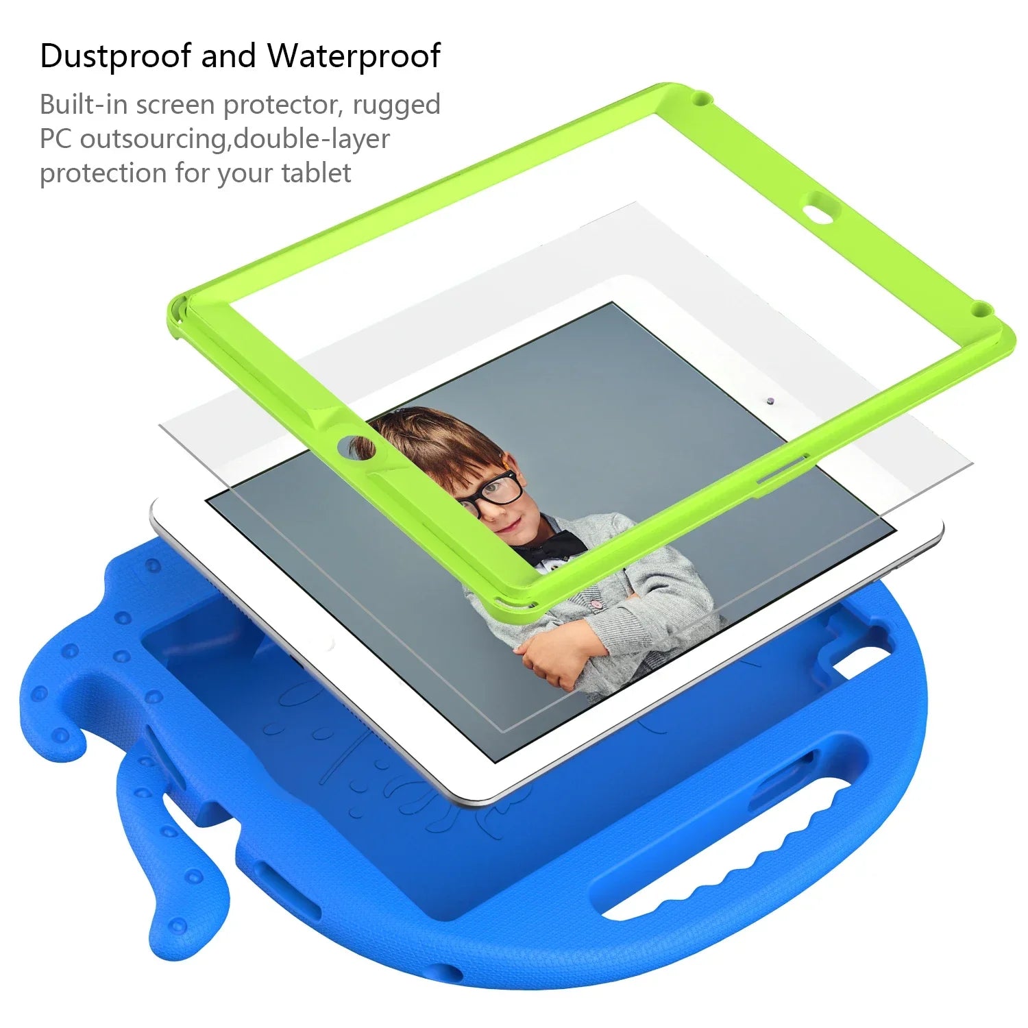 Octopus Shockproof and Protective iPad Case for Kids
