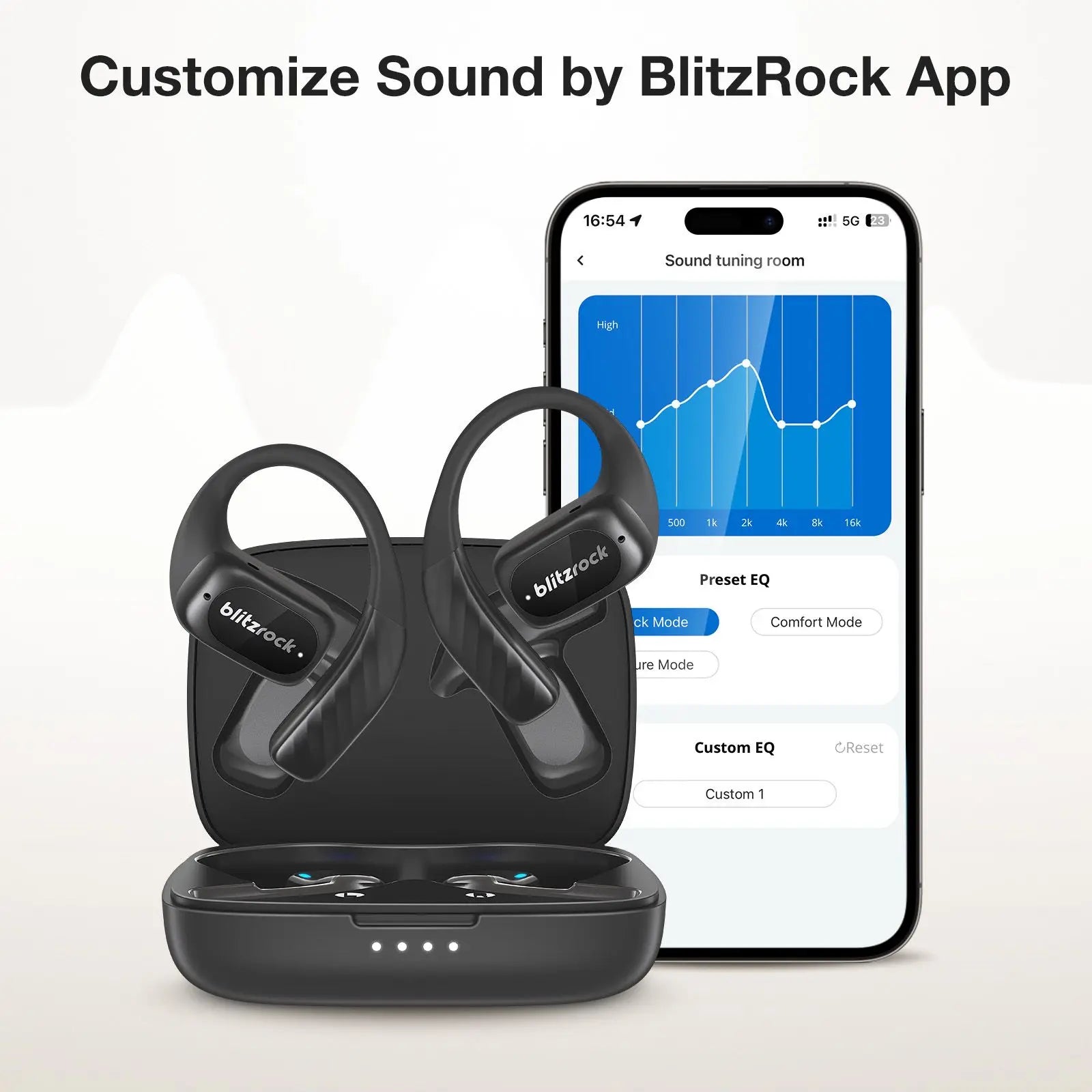 BLITZWOLF Blitzrock BR-CT3 Bluetooth Wireless Open Ear Headphones