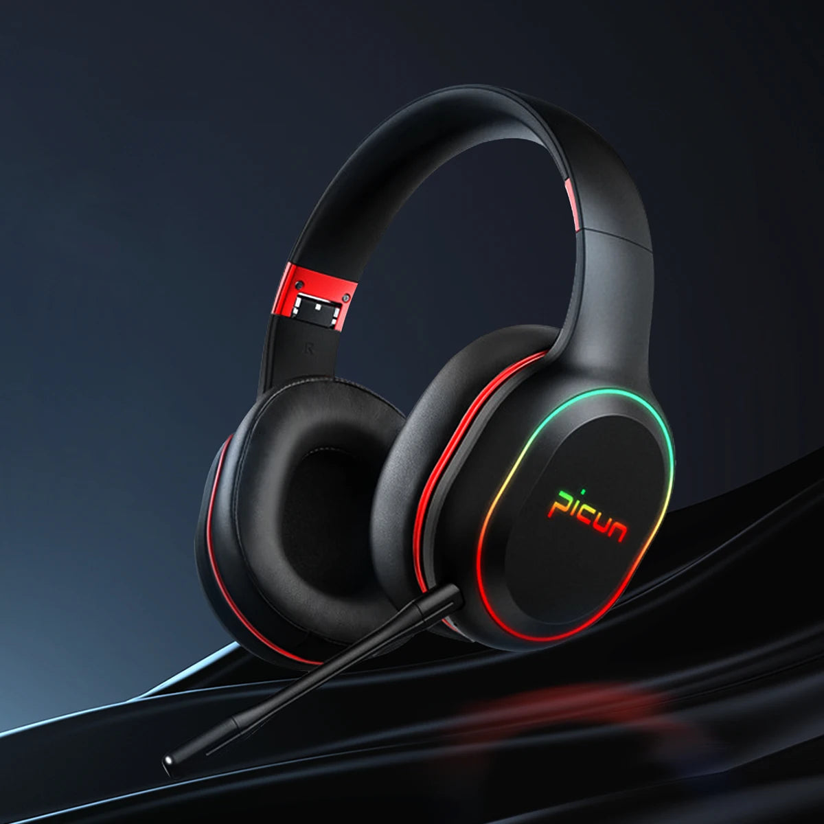 PICUN P80X RGB Bluetooth Wireless Gaming Headset