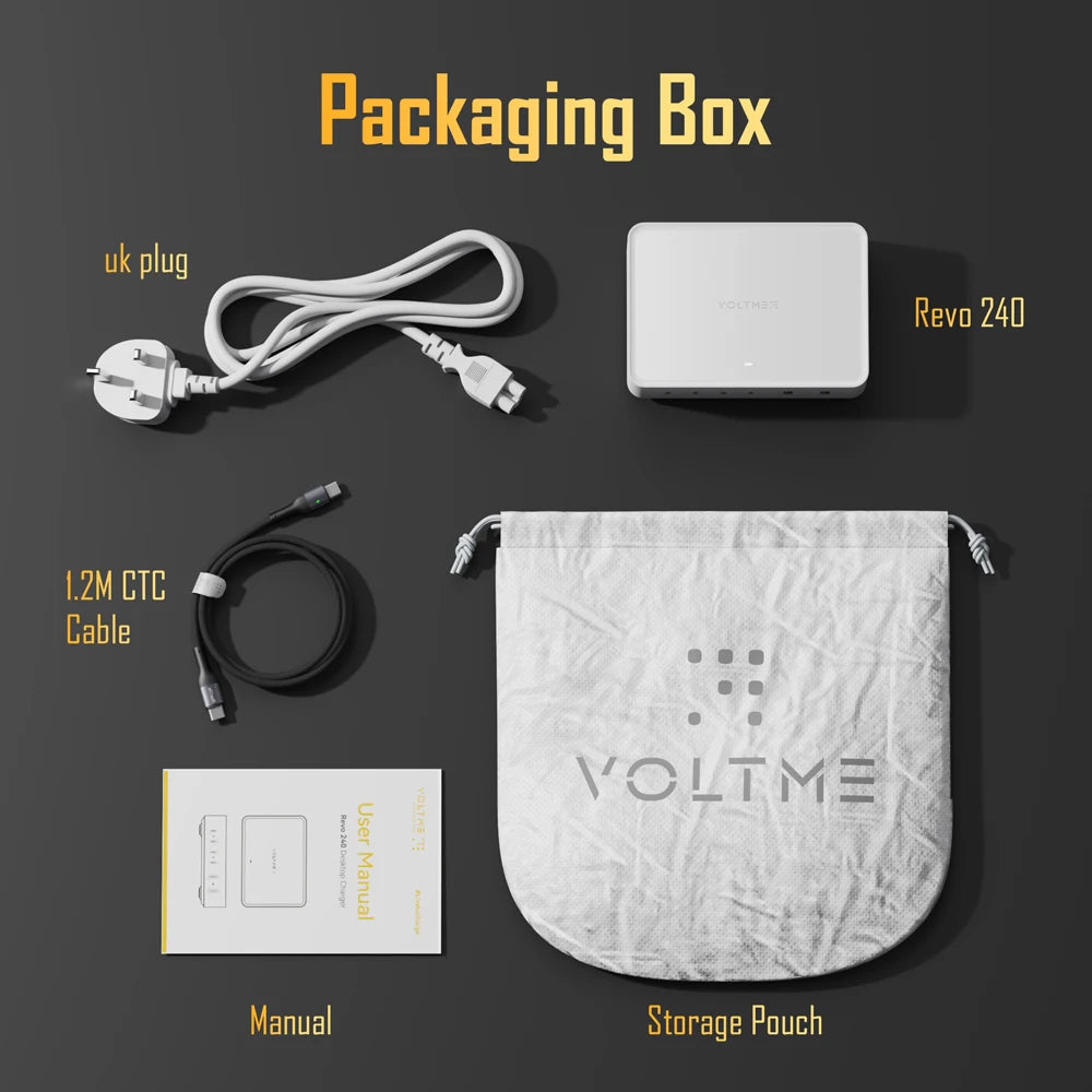 VOLTME 240W GaN3 6in1 Multiport USB Charging Station