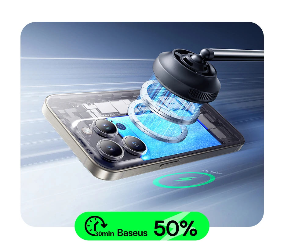 BASEUS Enerfill FS4 3in1 Wireless Charging Stand with TEC Cooling
